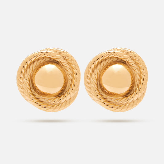 Gold Vintage Inspired Knot Earring