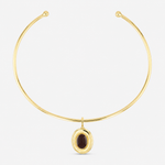 Andra Choker with Espresso Pendant