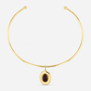 Andra Choker with Espresso Pendant