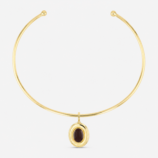 Andra Choker with Espresso Pendant