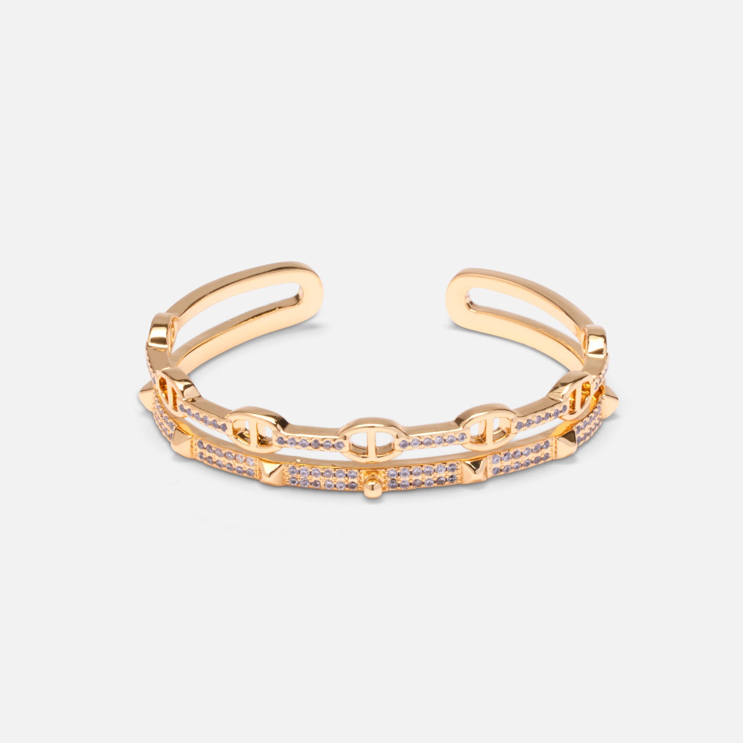 Gold Bali Dual Bangle