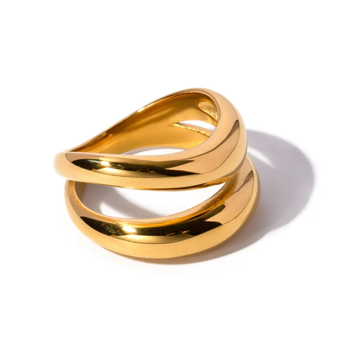 Gold Duo Irregular Ring