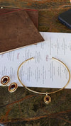 Espresso Set - Andra Choker and Azur Earrings