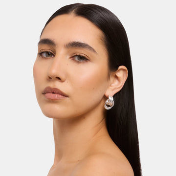 Silver Knot Earring