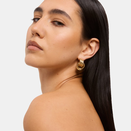 Gold Knot Earring