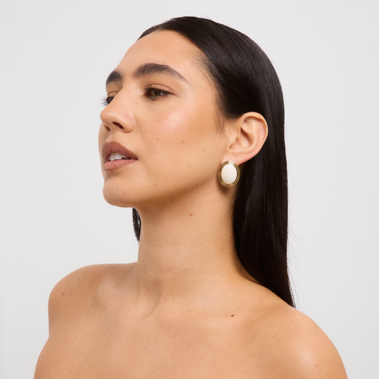 Avery Earrings Buttercream