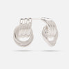 Mini Knot Earrings Silver 