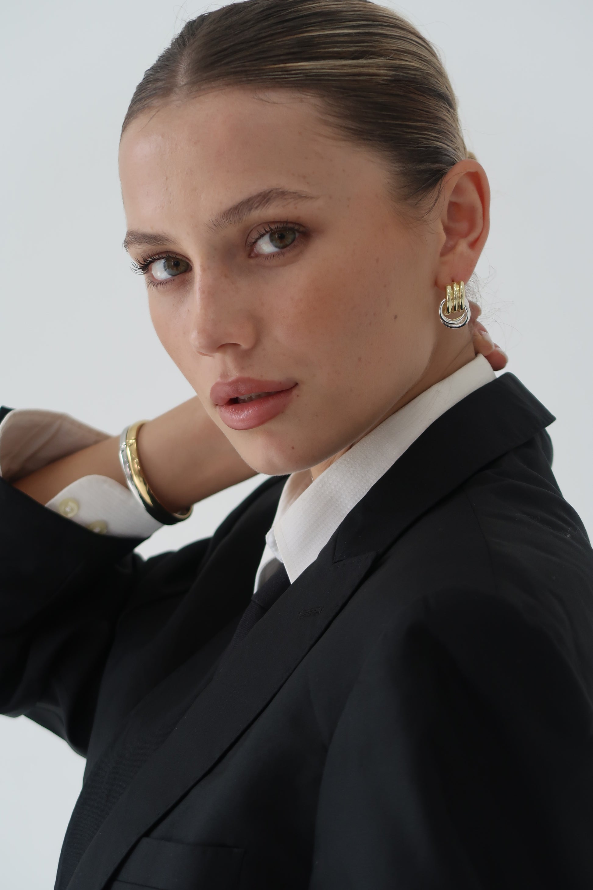 Mini Knot Earrings TwoTone 