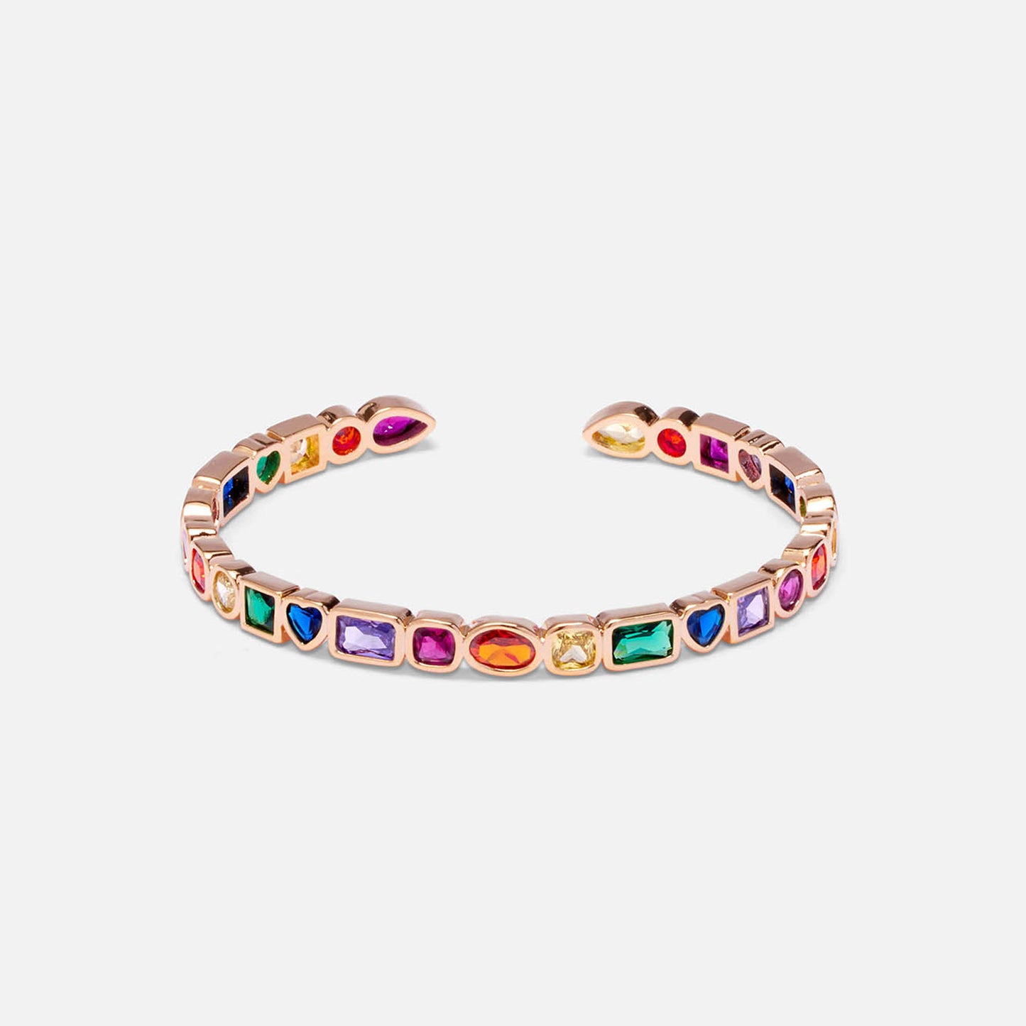 Multi-Coloured Mixed Stone Bangle