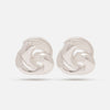 Statement Knot Earrings Silver 1