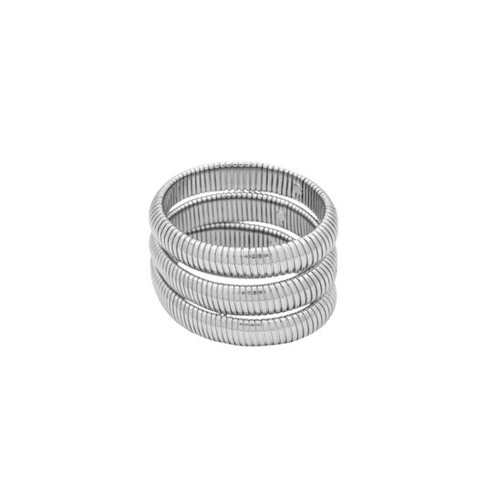 Classic Silver Chunky Bangle