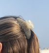 Signature Claw Clip - Cream Daisy
