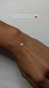 Heart Fine Chain Bracelet
